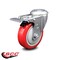 Service Caster 4 Inch Red Polyurethane Wheel Bolt Hole Caster with Total Lock Brake SCC SCC-BHTTL20S414-PPUB-RED - alternate 6